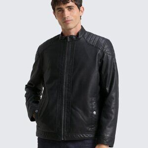 NWT Tom Tailor Men's Faux Leather biker jacket, XXL